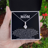 To My Mom - From Daughter - Beautiful Gift Set, Alluring Beauty Necklace