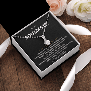 To My Soulmate - Beautiful Gift Set, Alluring Beauty Necklace, Valentine's Day Gift, Gift For Couple