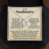 To My Soulmate Necklace - Forever Love Necklace From Husband, Necklace for Wife, Gift for Girlfriend from Boyfriend