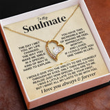 To My Soulmate Necklace - Forever Love Necklace From Husband, Necklace for Wife, Gift for Girlfriend from Boyfriend