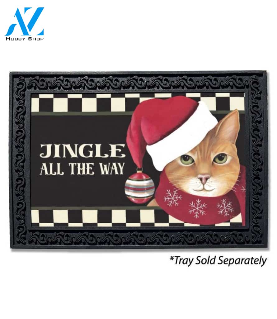 Jingle Cat Doormat - 18" x 30"