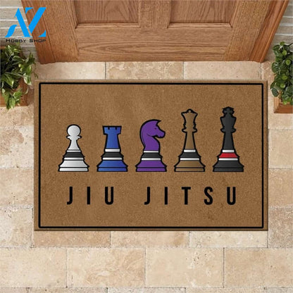 Jiu Jitsu Chess Doormat