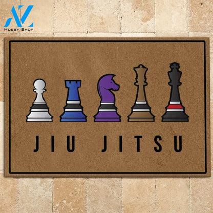 Jiu Jitsu Chess Doormat