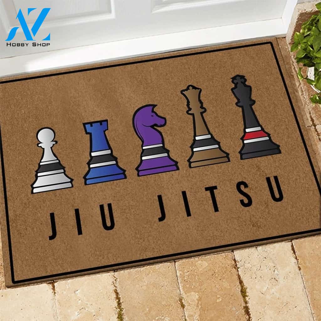Jiu Jitsu Chess Doormat
