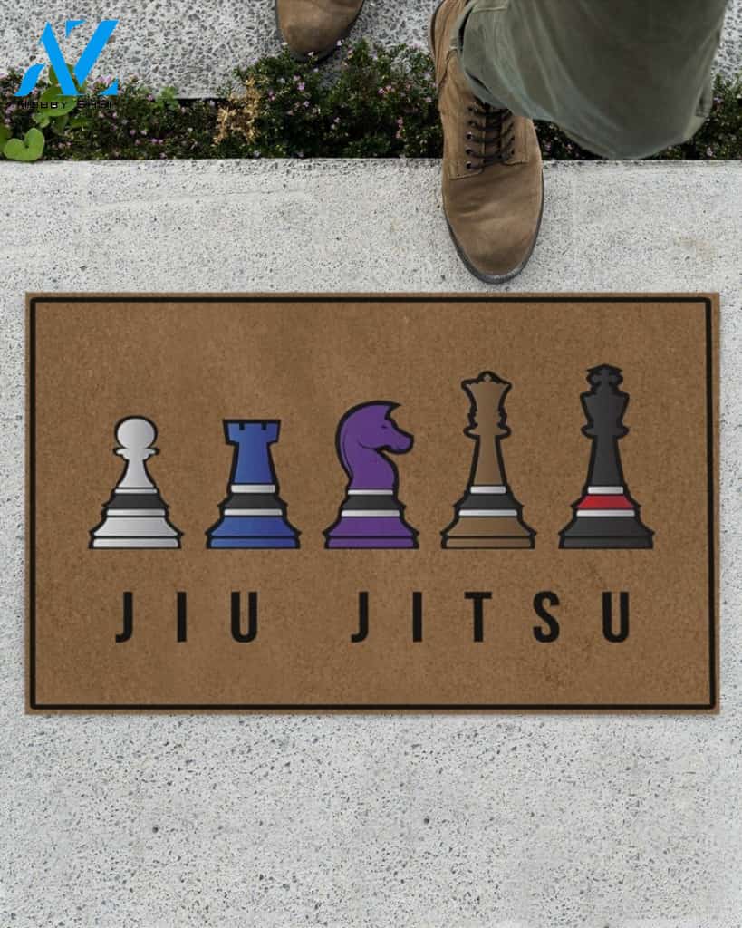 Jiu Jitsu Chess Doormat Indoor And Outdoor Doormat Welcome Mat Housewarming Gift Home Decor Funny Doormat Gift Idea