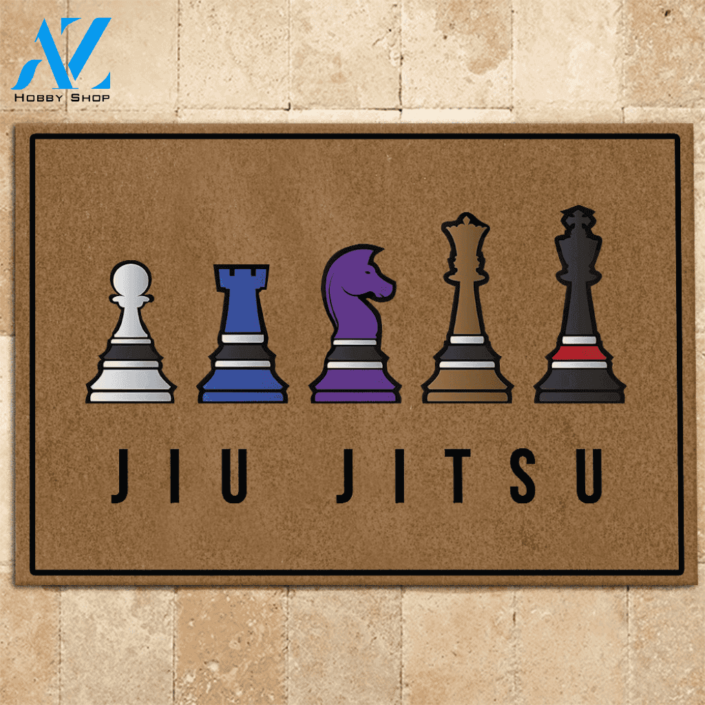Jiu Jitsu Doormat Jiu Jitsu Chess | Welcome Mat | House Warming Gift