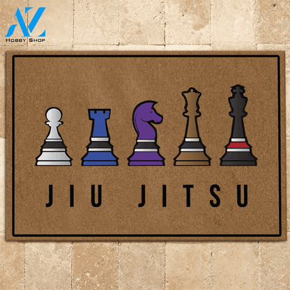 Jiu Jitsu Doormat Jiu Jitsu Chess | Welcome Mat | House Warming Gift