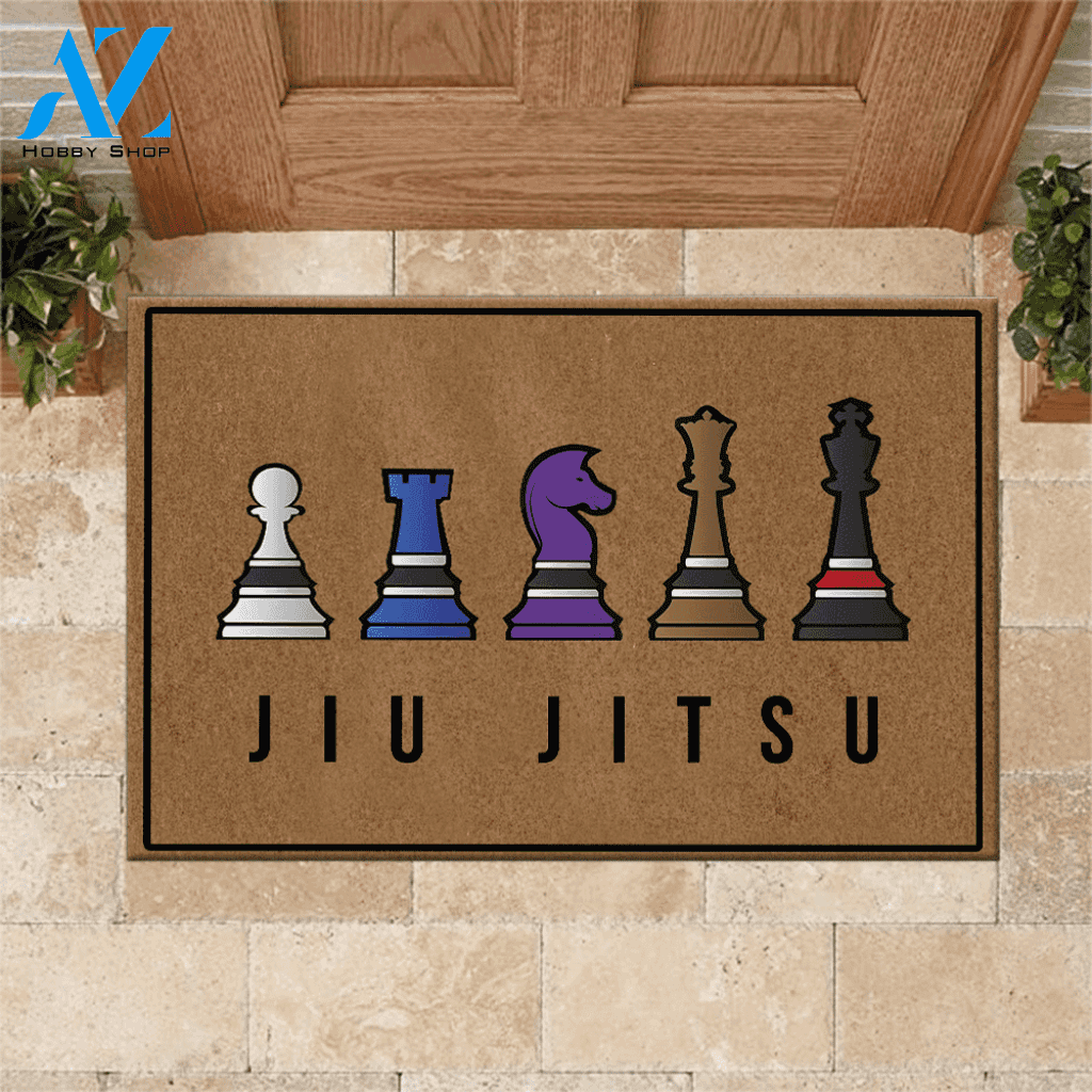 Jiu Jitsu Doormat Jiu Jitsu Chess | Welcome Mat | House Warming Gift