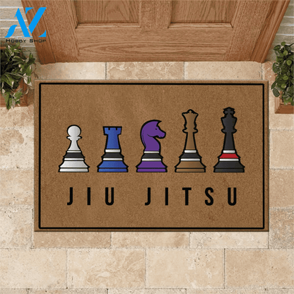 Jiu Jitsu Doormat Jiu Jitsu Chess | Welcome Mat | House Warming Gift