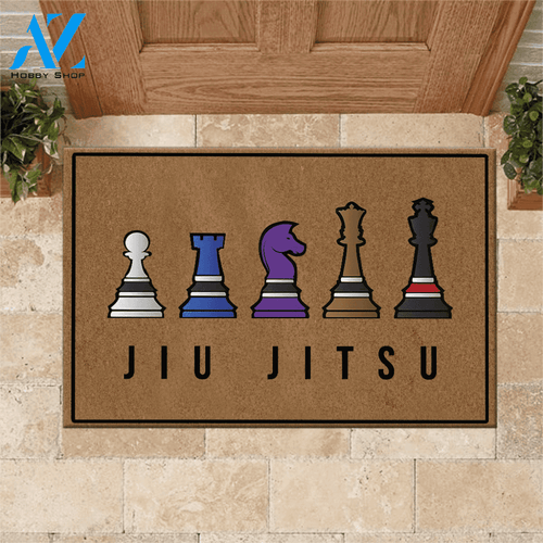 Jiu Jitsu Doormat Jiu Jitsu Chess | Welcome Mat | House Warming Gift