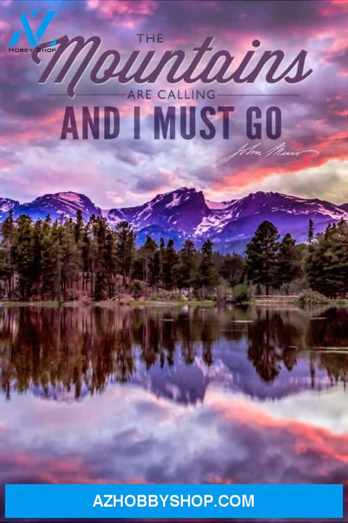 John Muir The Mountains Are Calling Rocky Mountain National Park Sunset And Lake Photograph