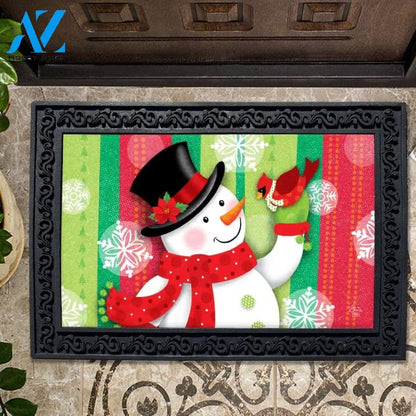 Jolly Snowman Doormat - 18" x 30"
