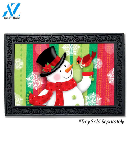 Jolly Snowman Doormat - 18" x 30"