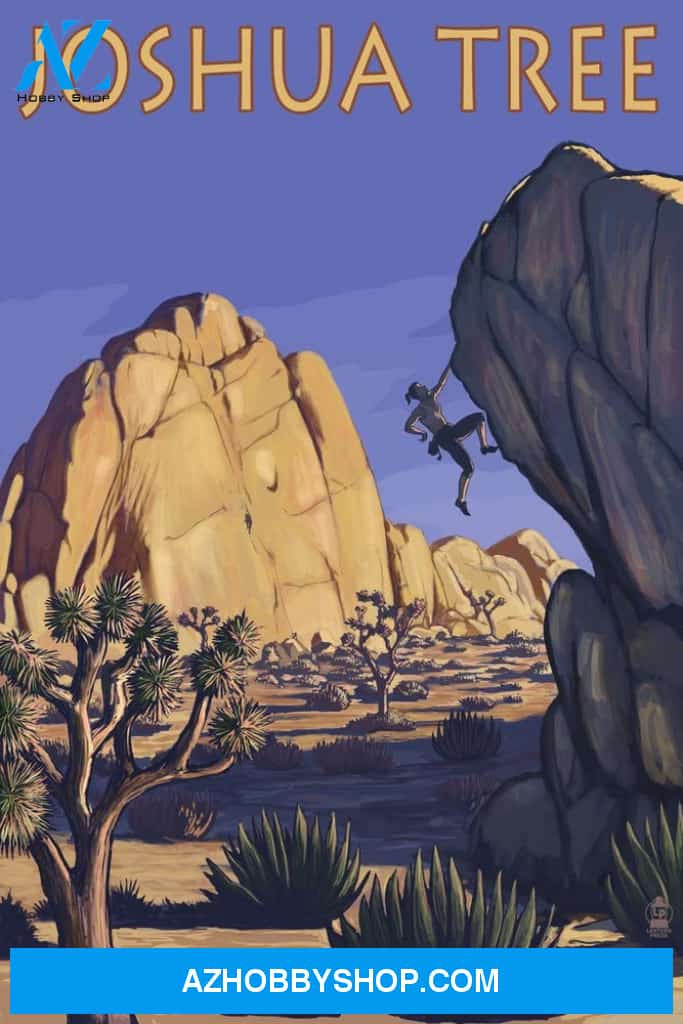 Joshua Tree National Park California Boulder Climber