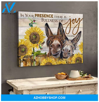 Joy Donkey Wall Art Canvas