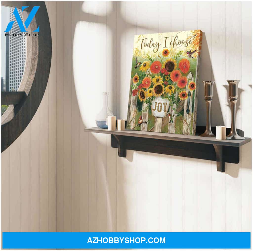 Joy Hummingbird Canvas Wall Art Decor