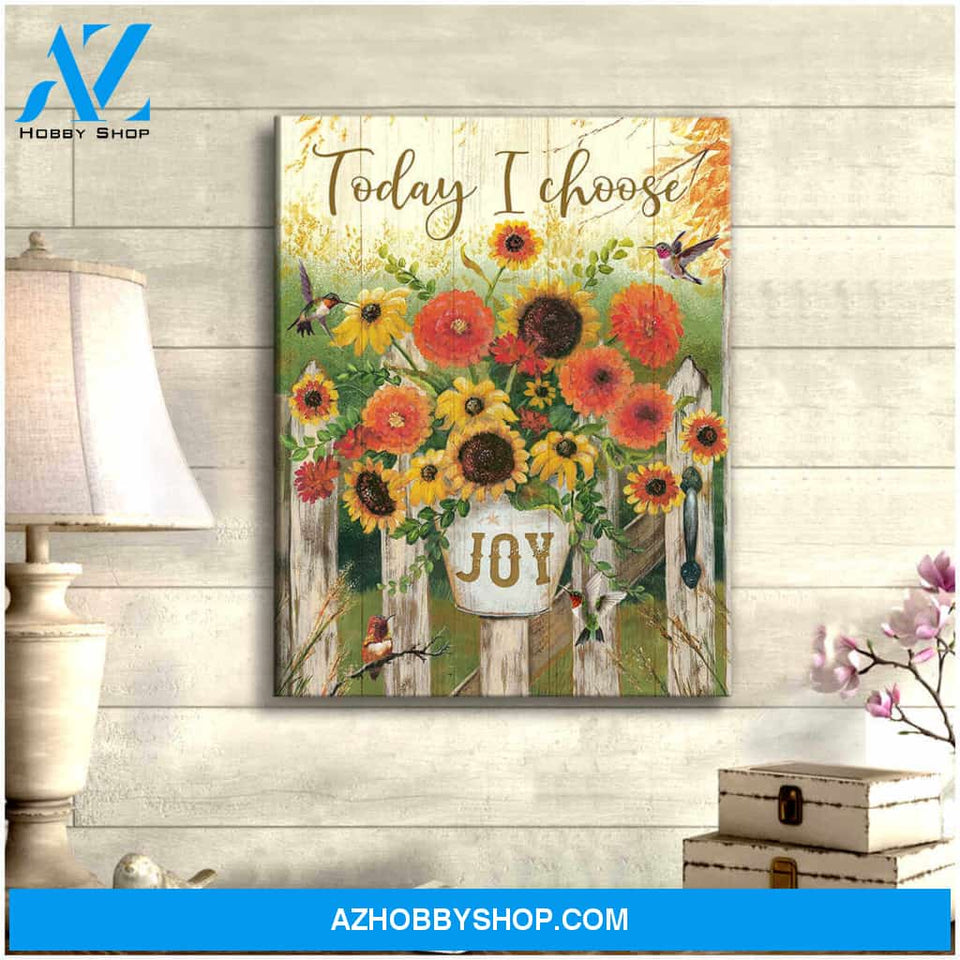 Joy Hummingbird Canvas Wall Art Decor