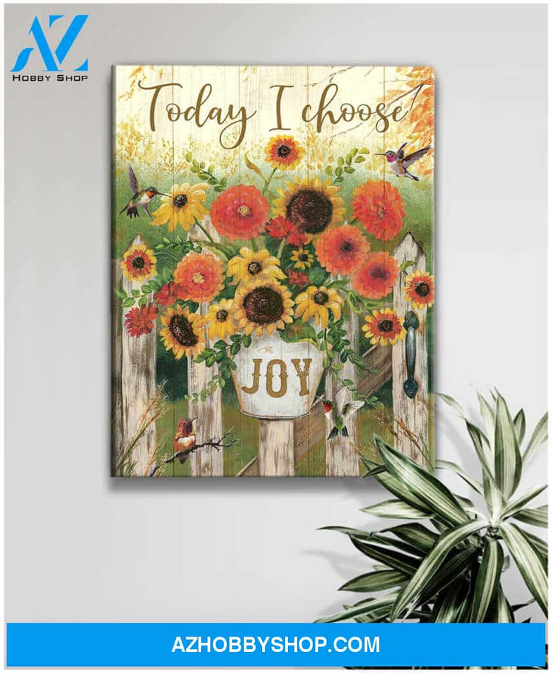 Joy Hummingbird Canvas Wall Art Decor