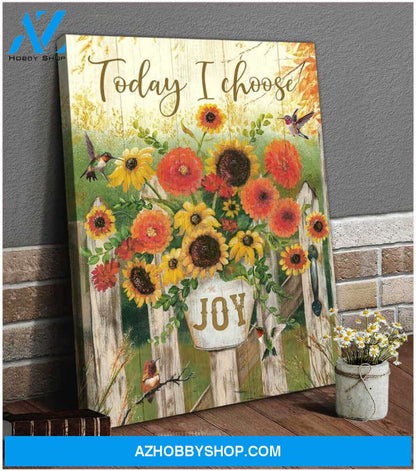 Joy Hummingbird Canvas Wall Art Decor