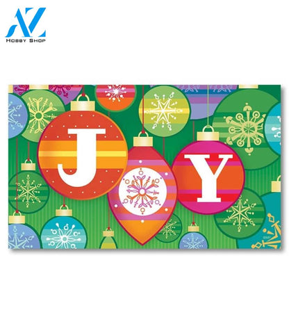 Joy Snowflake Doormat - 18" x 30"