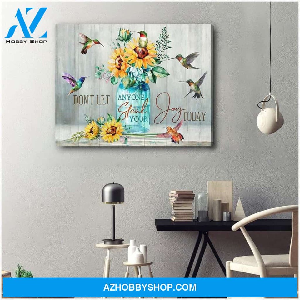 Joy Today Hummingbird Wall Art Canvas