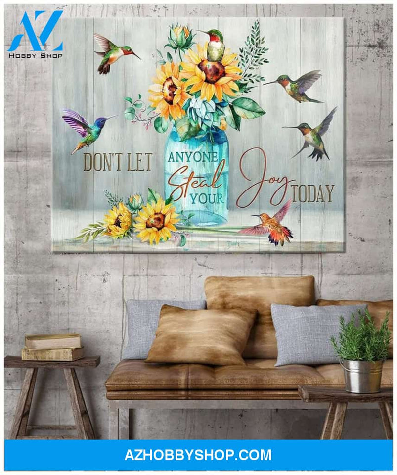 Joy Today Hummingbird Wall Art Canvas