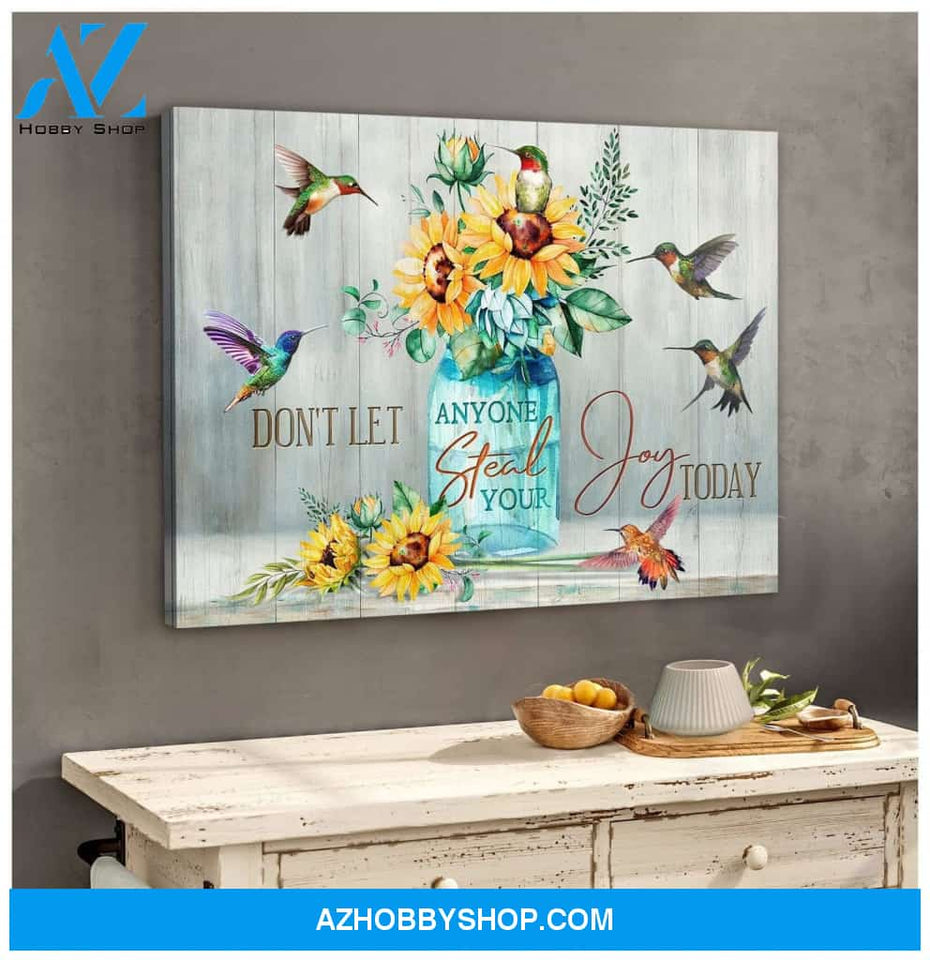 Joy Today Hummingbird Wall Art Canvas