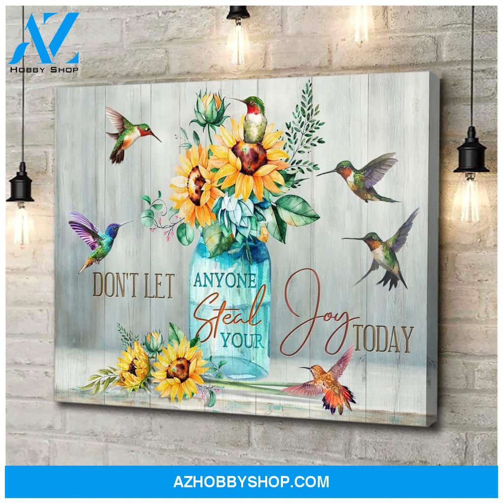 Joy Today Hummingbird Wall Art Canvas