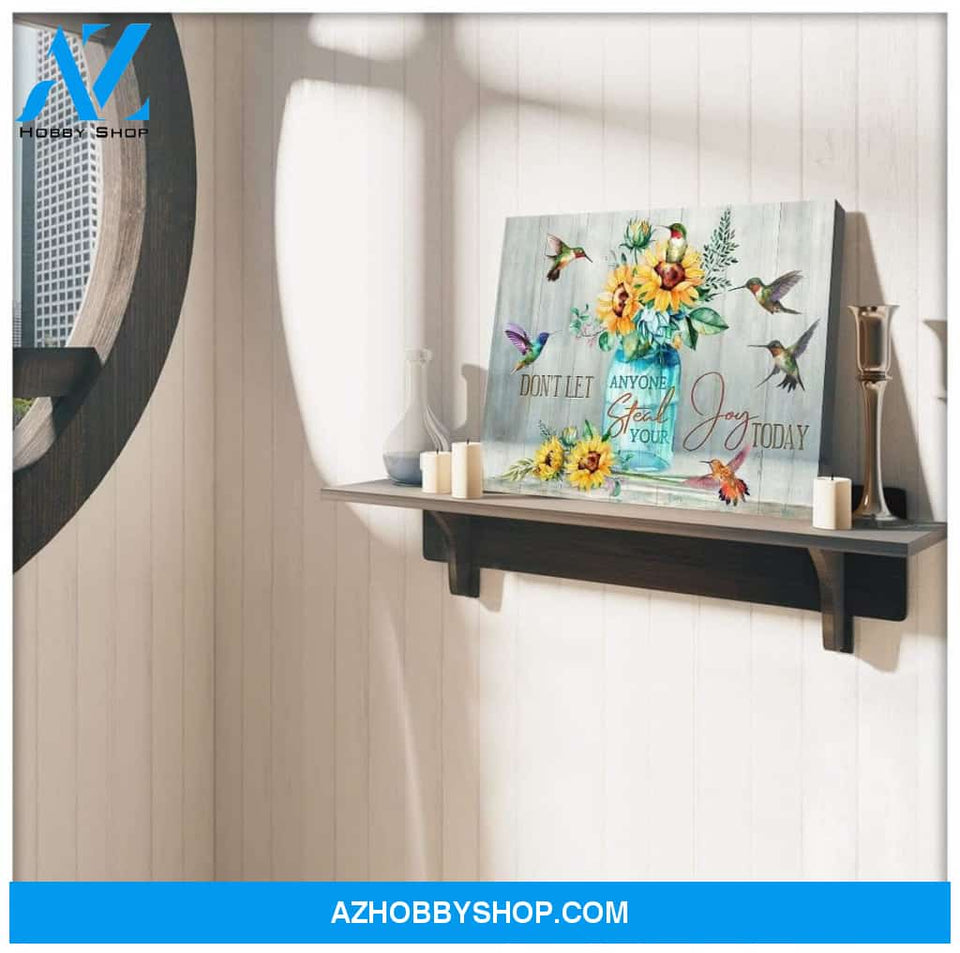 Joy Today Hummingbird Wall Art Canvas