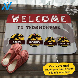 Jurassic Park Personalized Name & Member Door Mat