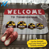Jurassic Park Personalized Name & Member Door Mat