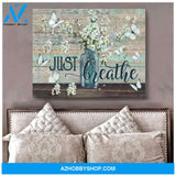 Just Breathe Butterfly Wall Art Canvas