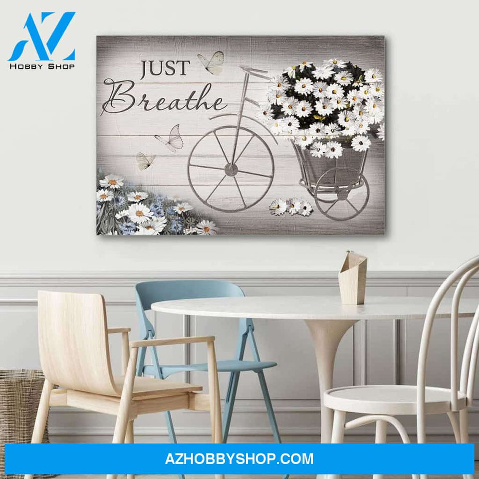 Just Breathe Daisy Bike - Premium canvas