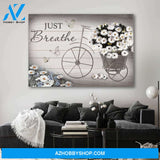 Just Breathe Daisy Bike - Premium canvas