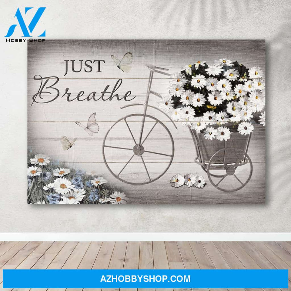 Just Breathe Daisy Bike - Premium canvas