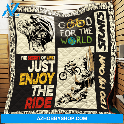Just Enjoy The Ride Fleece Blanket