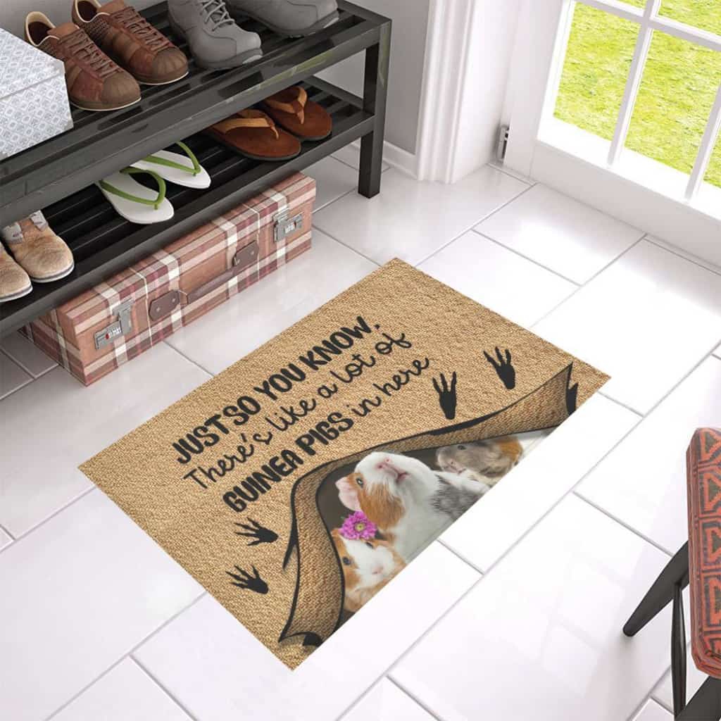 Just So You Know Guinea Pigs Lover Doormat Welcome Mat