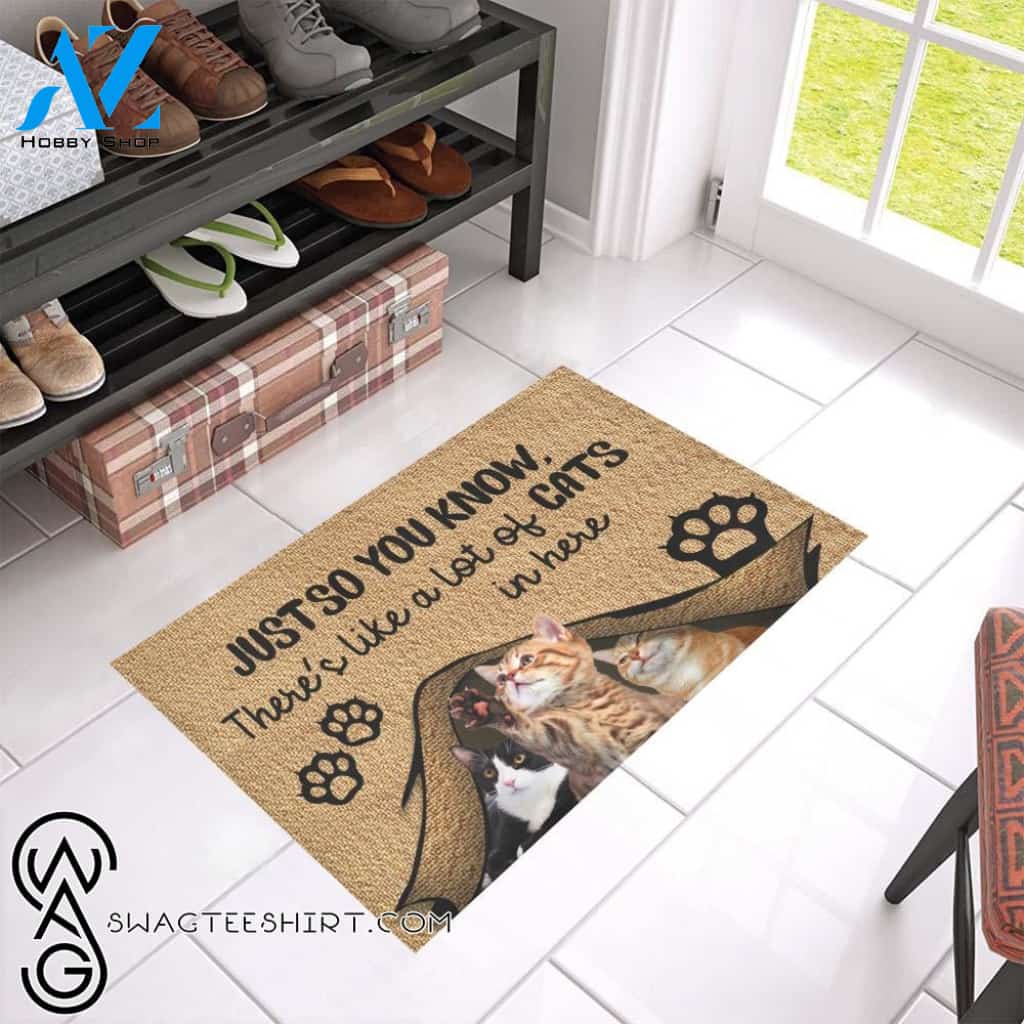 Just so you know there's like a lot of cats in here doormat
