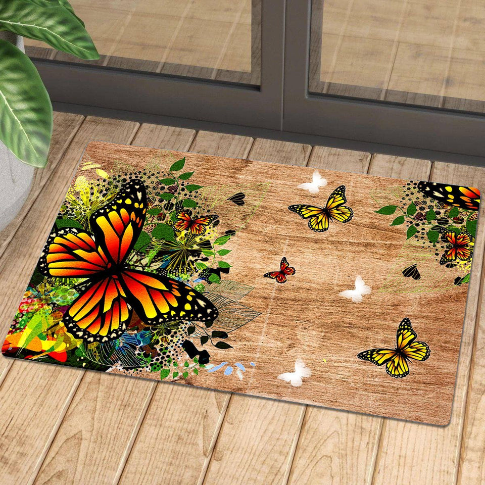 Colorful Butterfly Doormat | Colorful | Size 8x27'' 24x36''