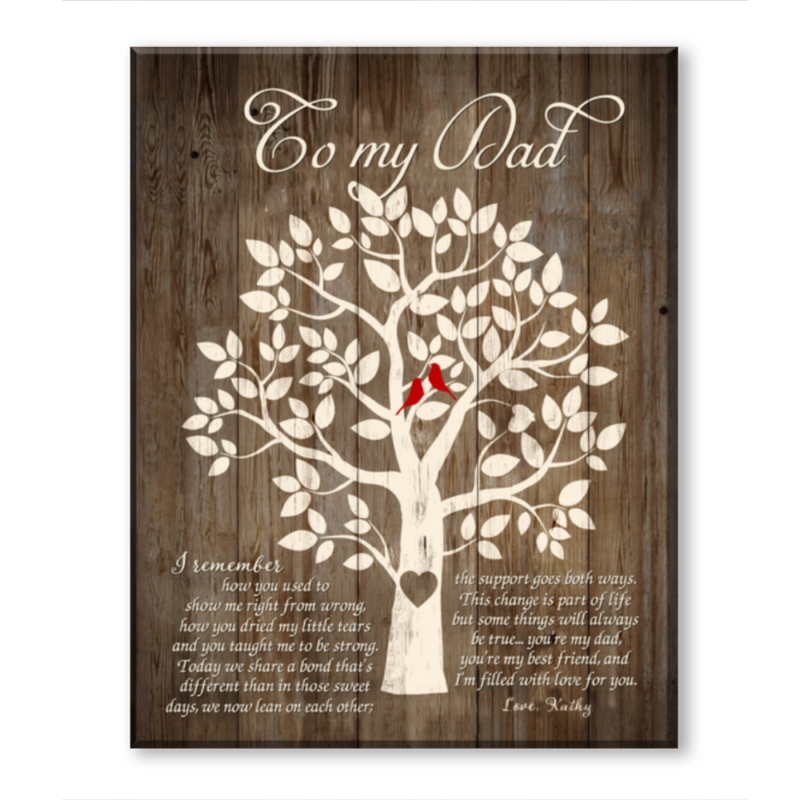 Gift To My Dad, Birthday Gift To Dad, Great Fathers Day Gift, Gift For Daddy Canvas Print