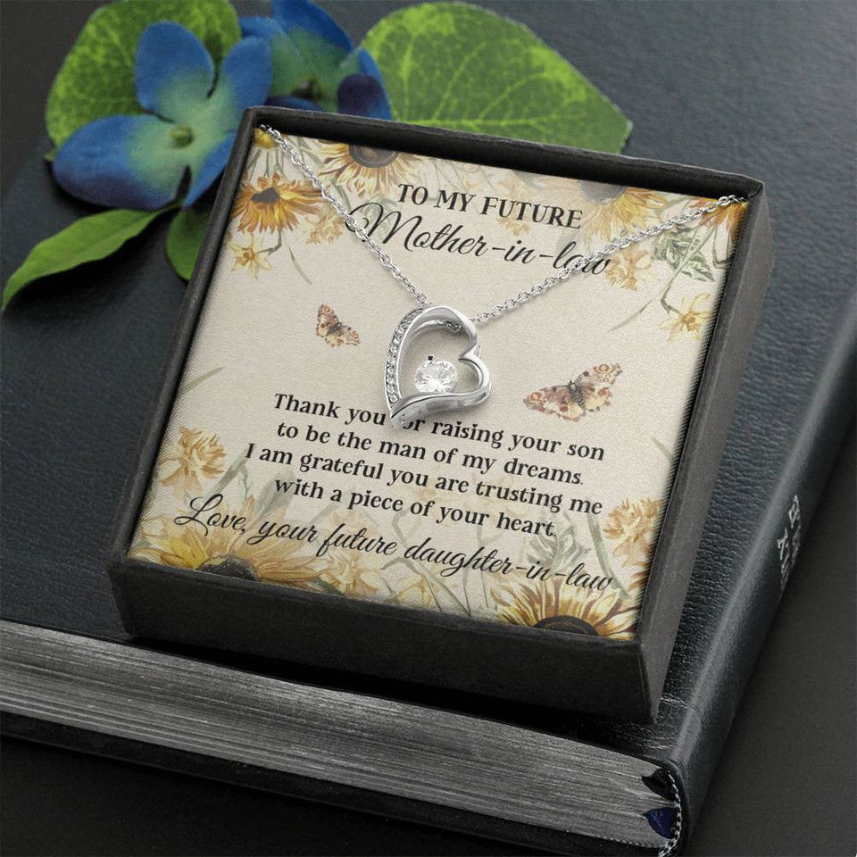 Mother In Law Thank For Raising Your Son Forever Love Necklace