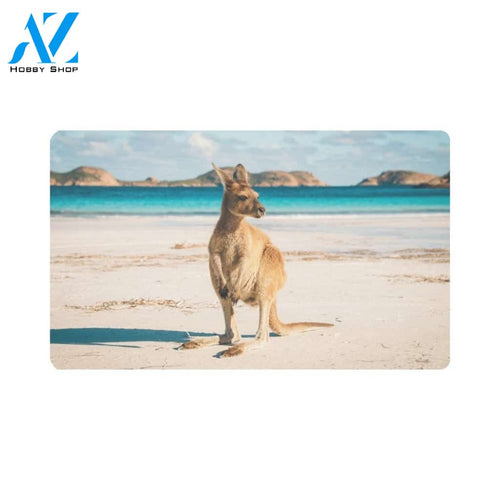 Kangaroo Doormat Welcome Mat Housewarming Gift Home Decor Funny Doormat Gift For Animal Lovers Gift For Friend Birthday Gift
