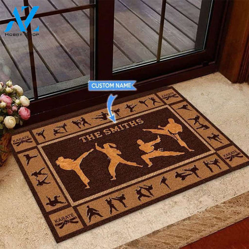 Karate Basic Brown Custom Doormat | Welcome Mat | House Warming Gift