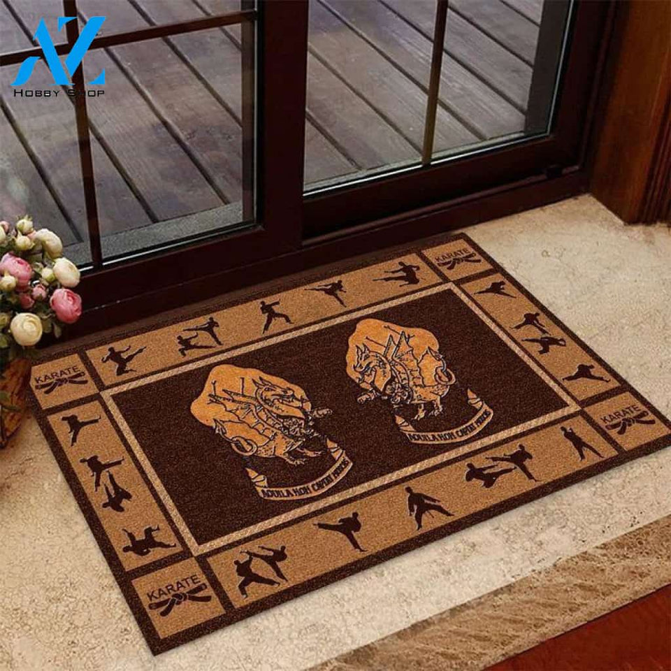 Karate Basic Brown Doormat | Welcome Mat | House Warming Gift