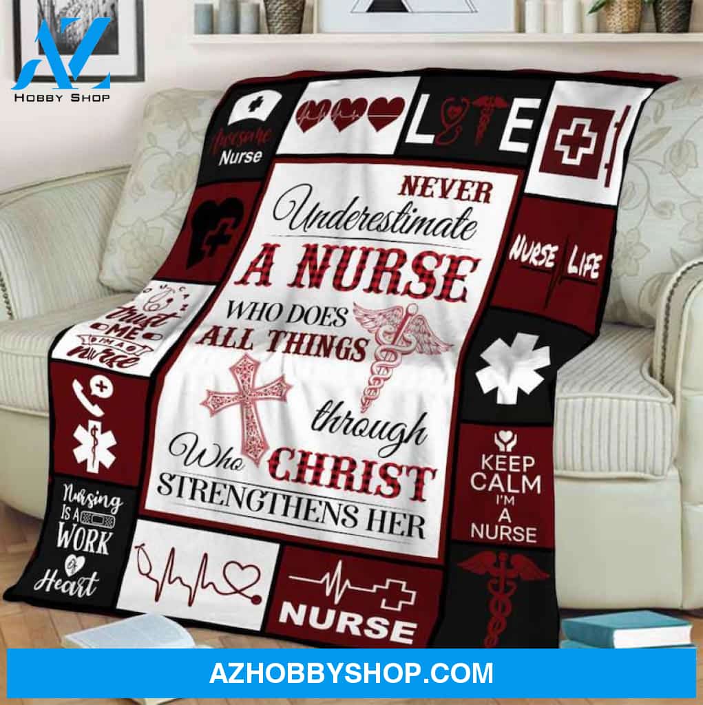 Keep Calm I'm A Nurse Fleece Blanket Home Decor Bedding Couch Sofa Soft And Comfy Cozy Gift For Nurse Birthday Gift Gift For Christmas