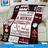 Keep Calm I'm A Nurse Fleece Blanket Home Decor Bedding Couch Sofa Soft And Comfy Cozy Gift For Nurse Birthday Gift Gift For Christmas