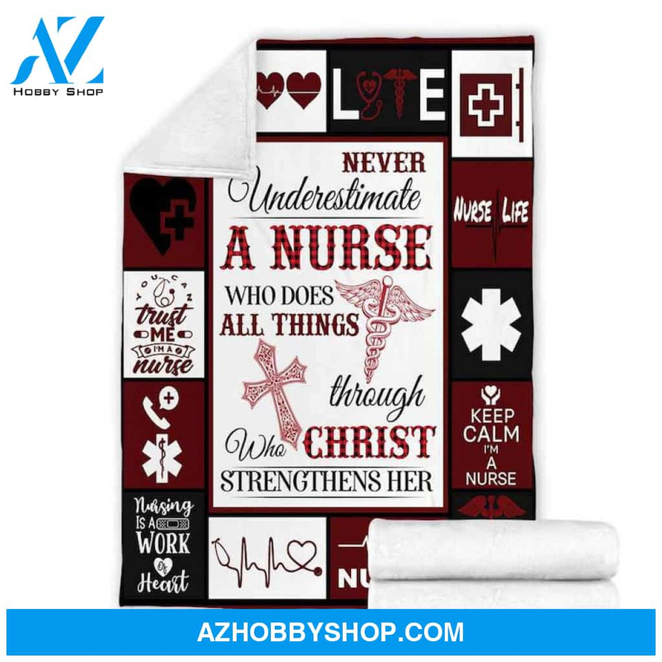 Keep Calm I'm A Nurse Fleece Blanket Home Decor Bedding Couch Sofa Soft And Comfy Cozy Gift For Nurse Birthday Gift Gift For Christmas
