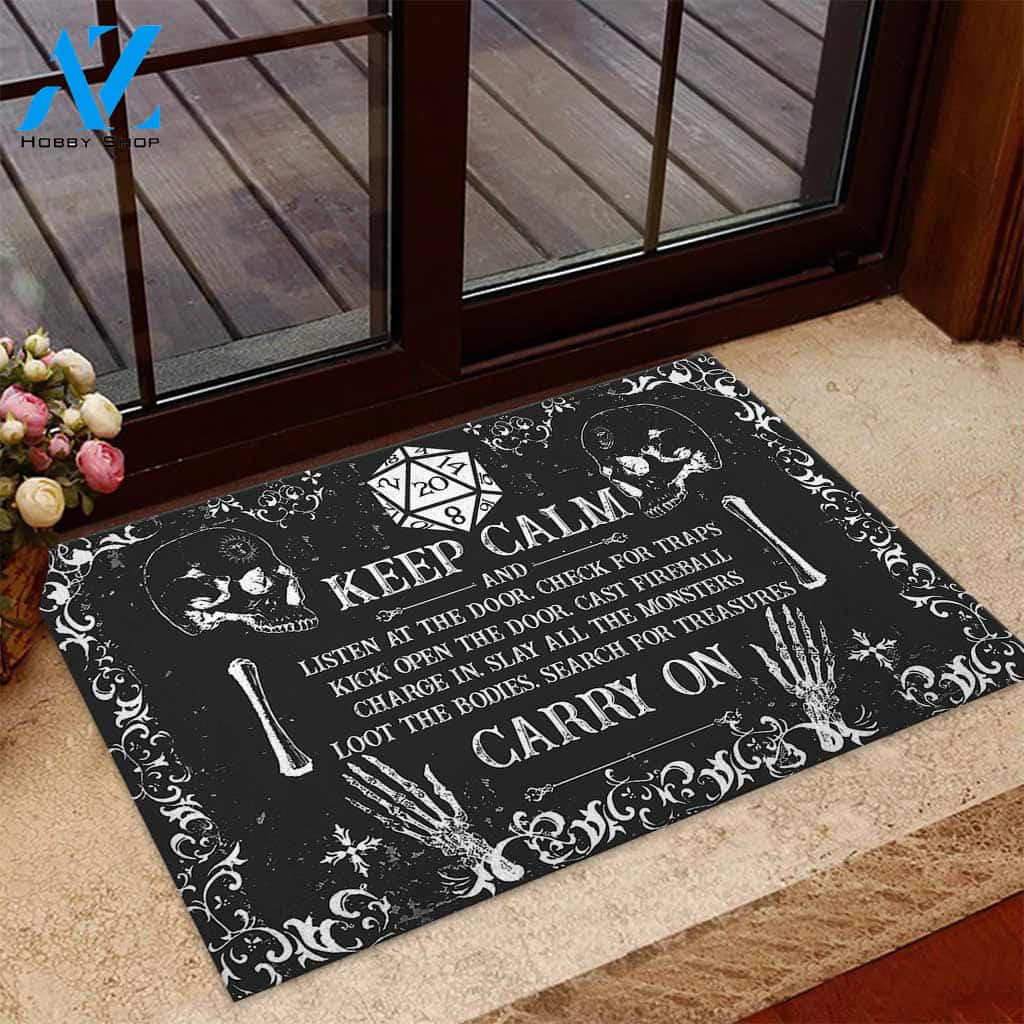 Keep Calm - Tabletop Role-playing Game(RPG) Doormat
