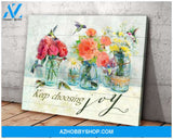 Keep Choosing Joy - Hummingbird Premium Wall Art Canvas