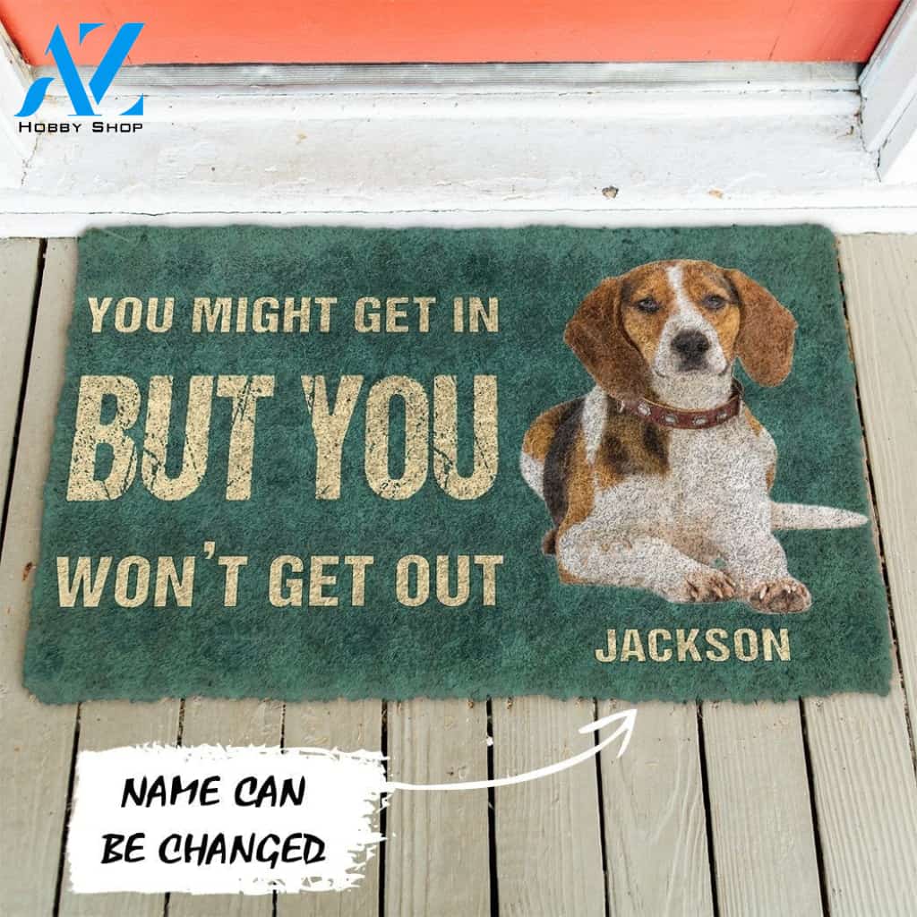 Gearhumans Gearhuman 3D Keep Door Closed Beagles Dog Custom Gender Doormat